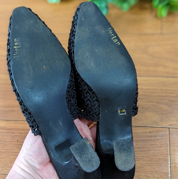 VINTAGE Vertan crochet mules size 5.5 - Picture 2 of 6